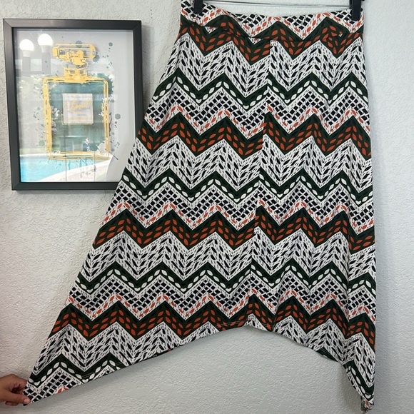 Jonathan Martin 2X plus size chevron pattern maxi skirt - Picture 9 of 12